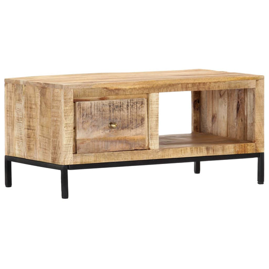 Couchtisch 88x50x42 cm Massivholz Mango