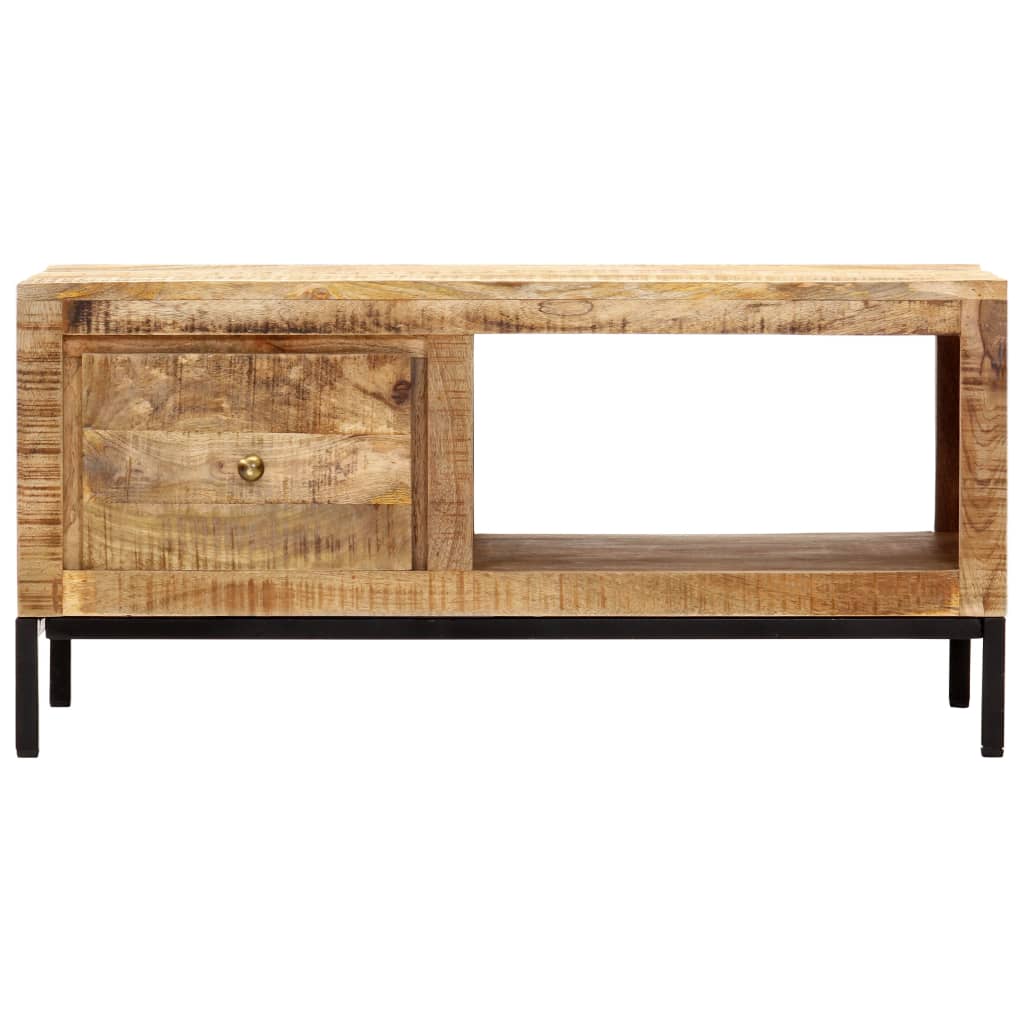 Couchtisch 88x50x42 cm Massivholz Mango