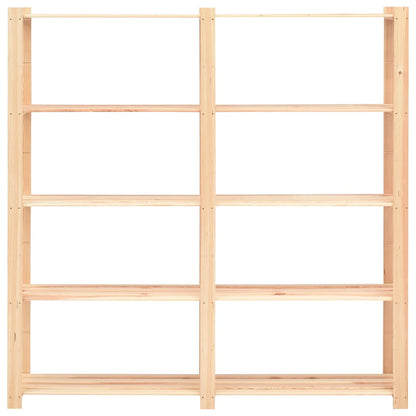 Lagerregale 5 Böden 3 Stk. 170x38x170cm Massivholz Kiefer 500kg