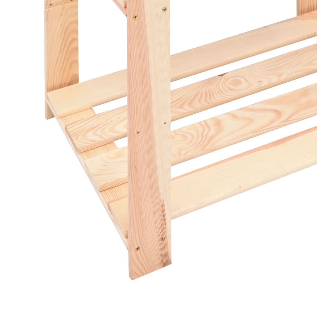 Storage shelves 3 shelves 3 pcs. 80x38x90cm solid pine wood 150kg