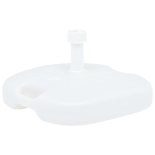 Pied de parasol sable/eau 16 L plastique blanc