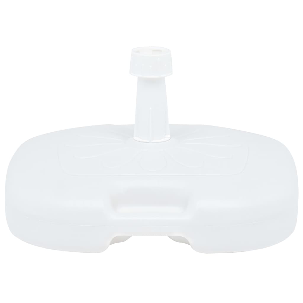 Pied de parasol sable/eau 16 L plastique blanc