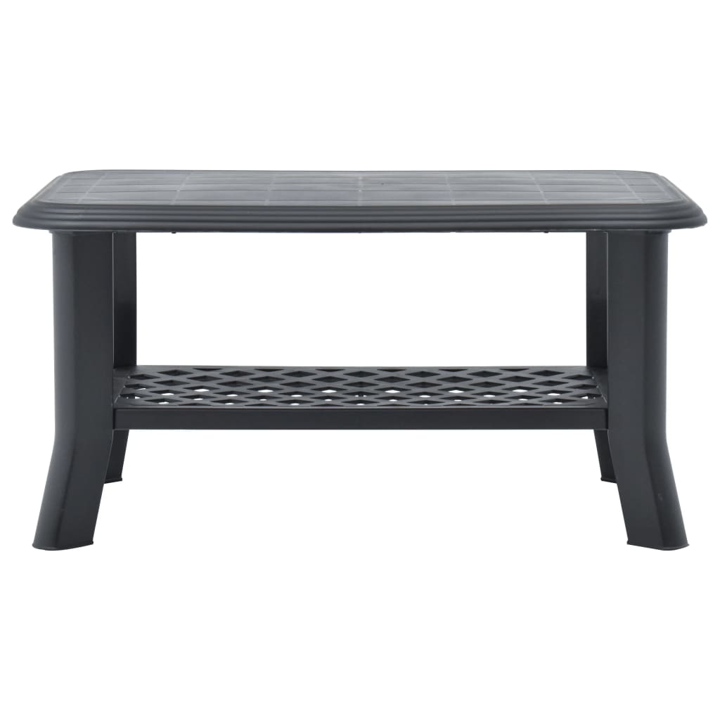 Table basse anthracite 90x60x46 cm plastique
