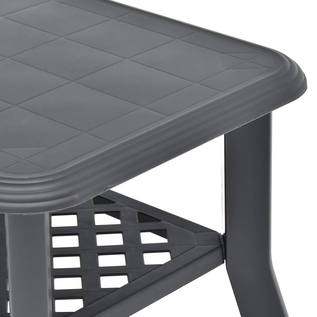 Table basse anthracite 90x60x46 cm plastique