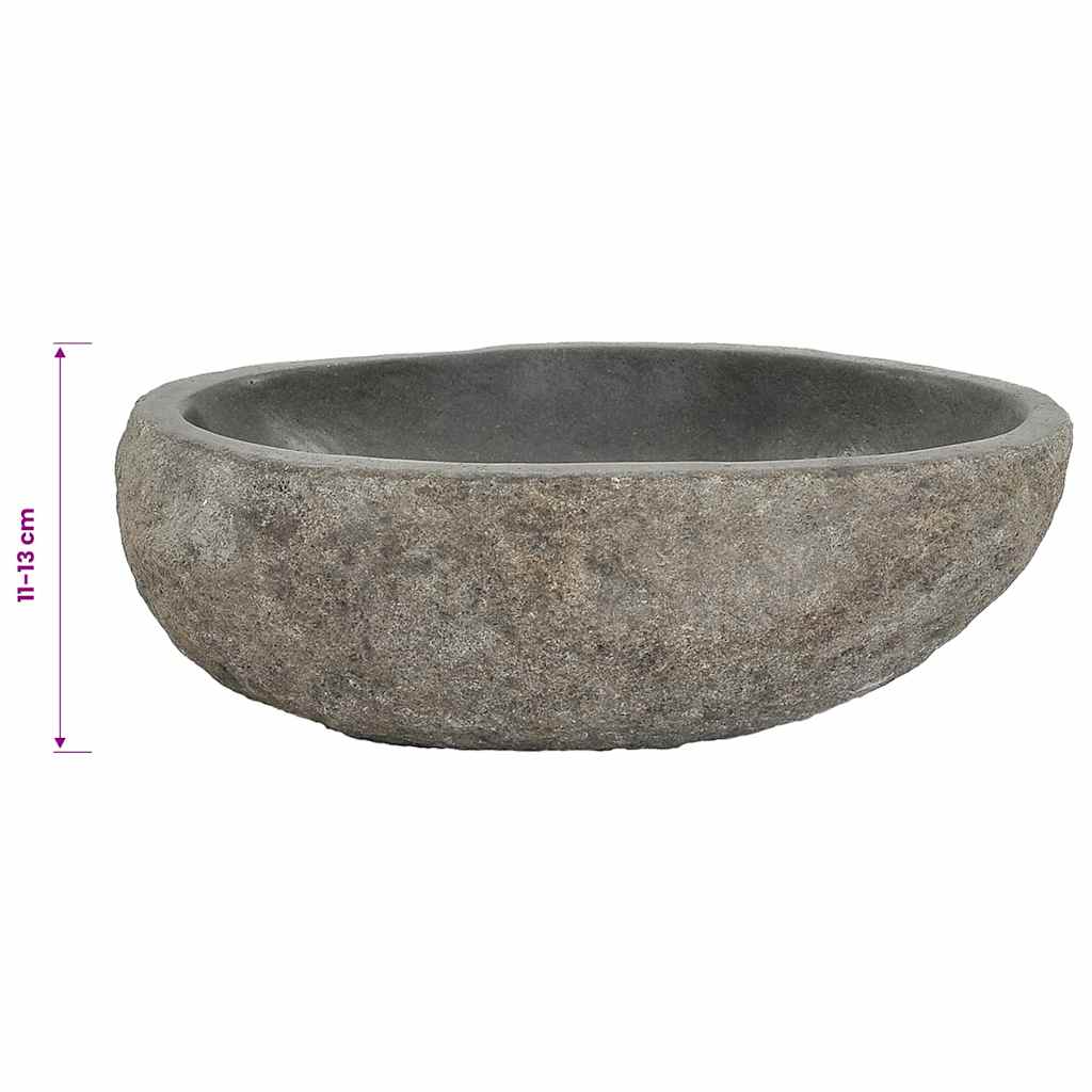 Waschbecken Flussstein Oval (29-38)x(24-31) cm
