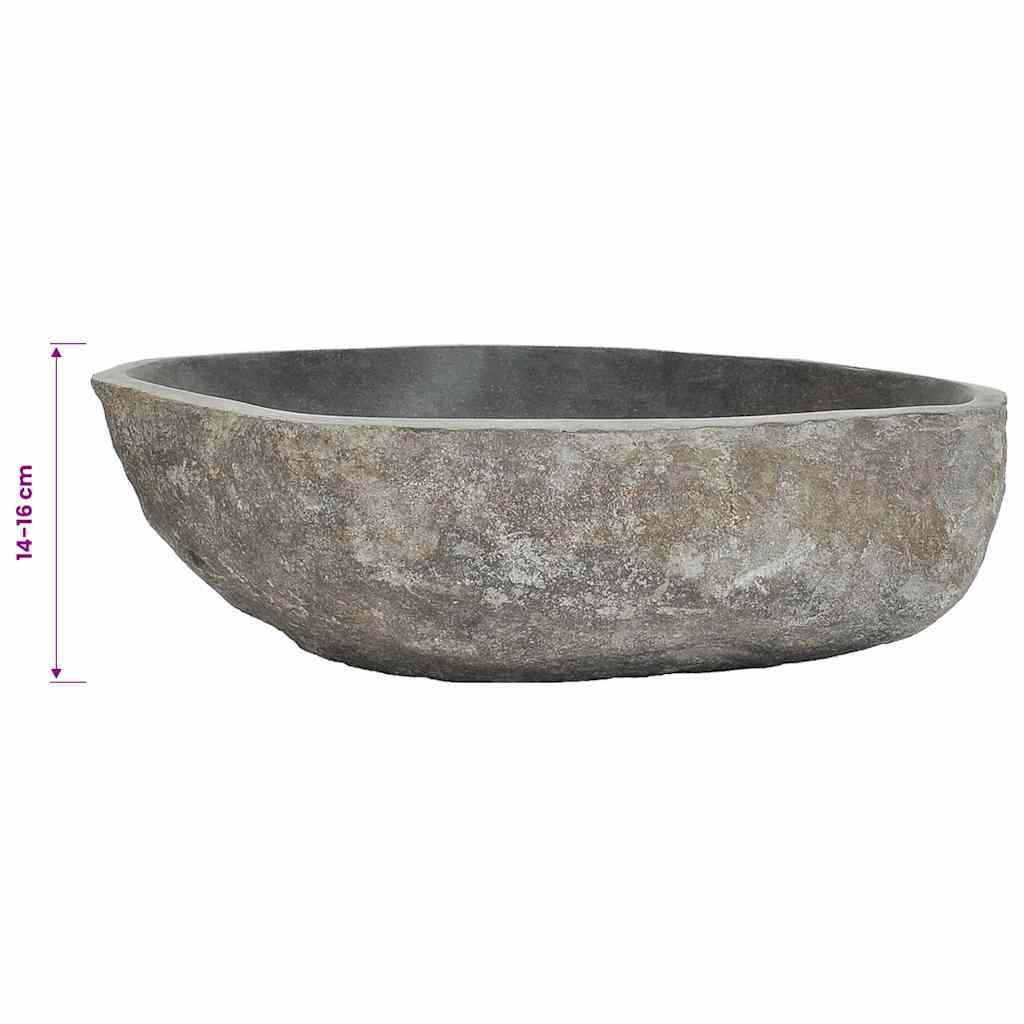 Waschbecken Flussstein Oval (45-53)x(34-41) cm