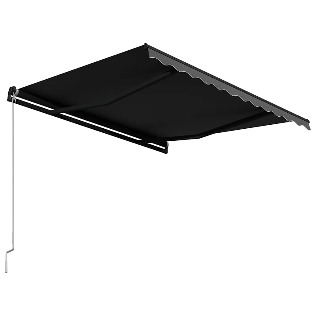 Einziehbare Markise Handbetrieben 350 x 250 cm Anthrazit
