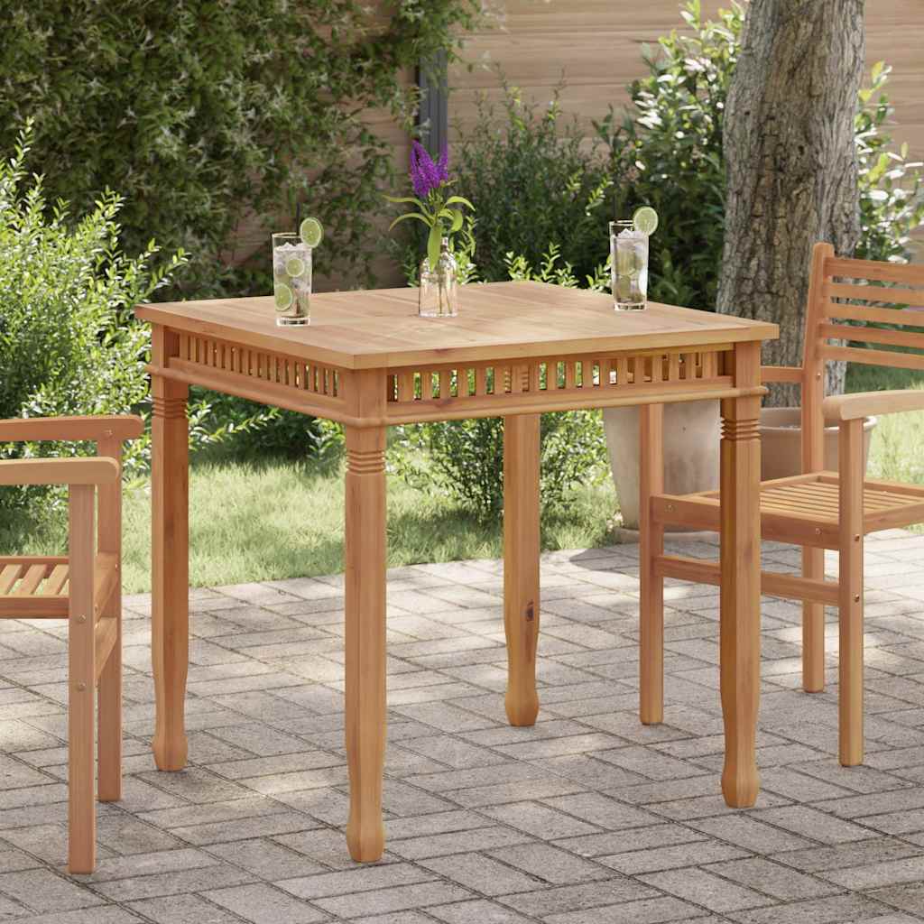 Table à manger de jardin 80x80x80 cm en bois de teck massif