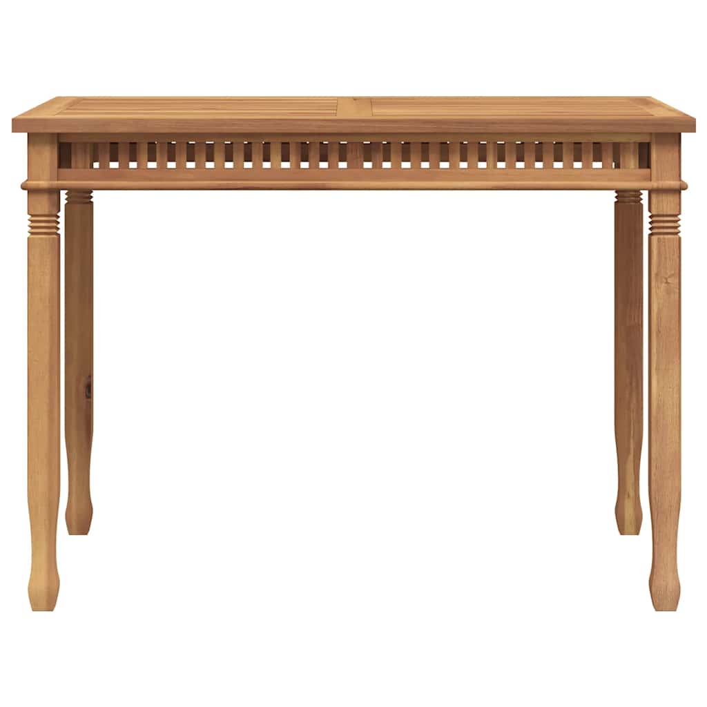 Table à manger de jardin 110x65x80 cm en bois de teck massif