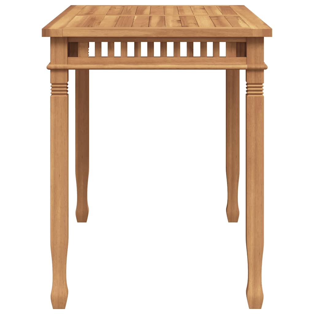 Table à manger de jardin 110x65x80 cm en bois de teck massif