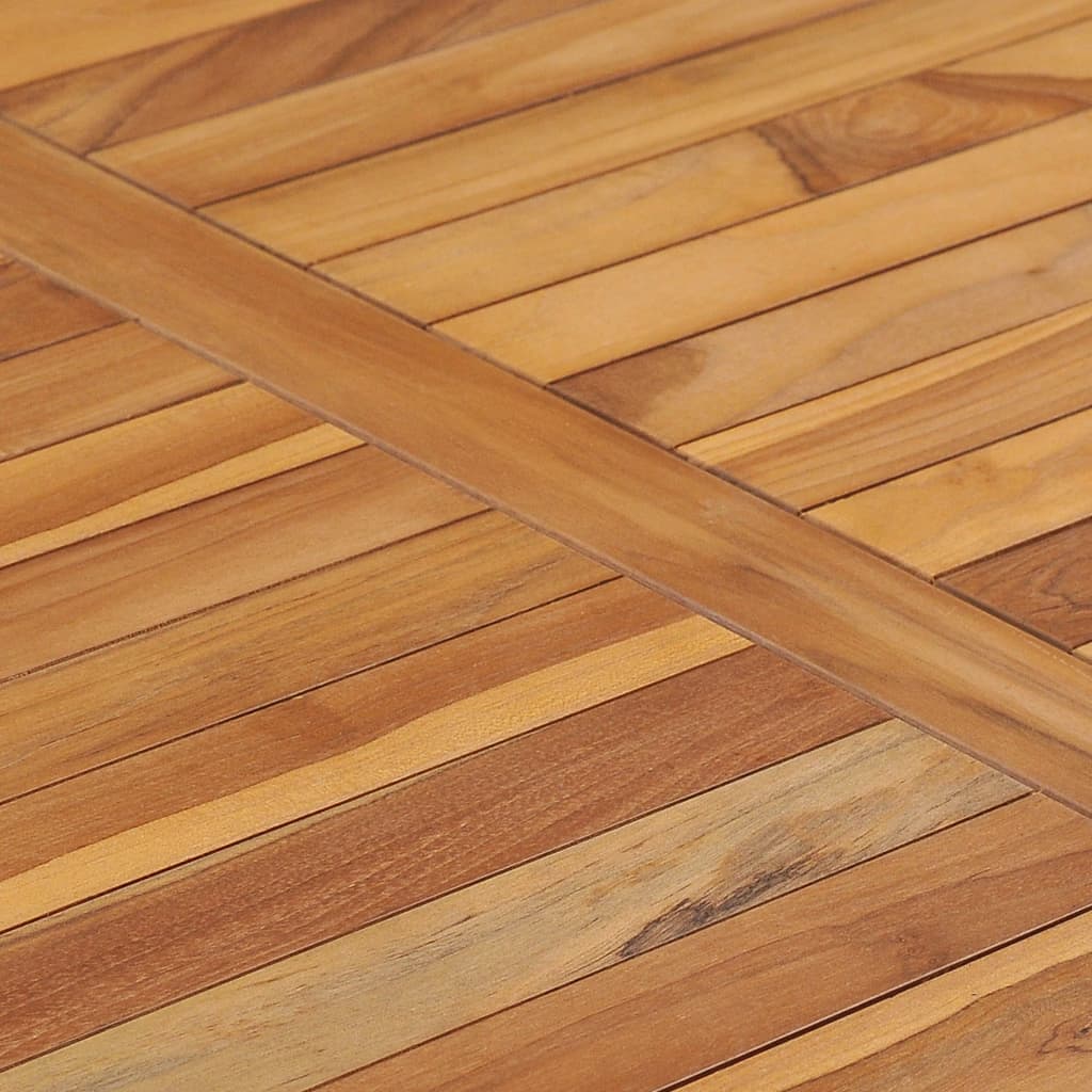 Table à manger de jardin 110x65x80 cm en bois de teck massif
