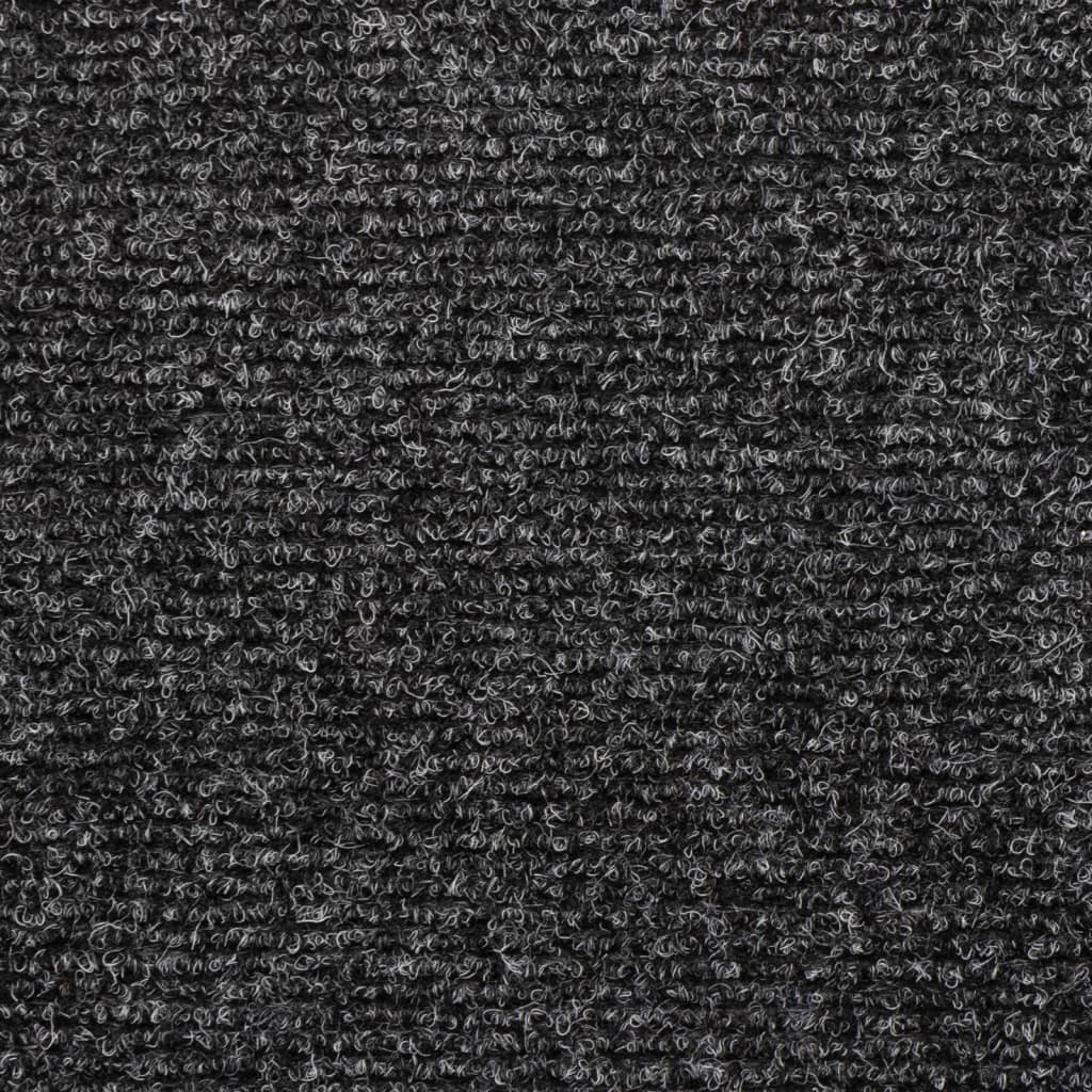 Stufenmatten Selbstklebend 15 Stk. 65x21x4 cm Dunkelgrau Rechteckiger Rand