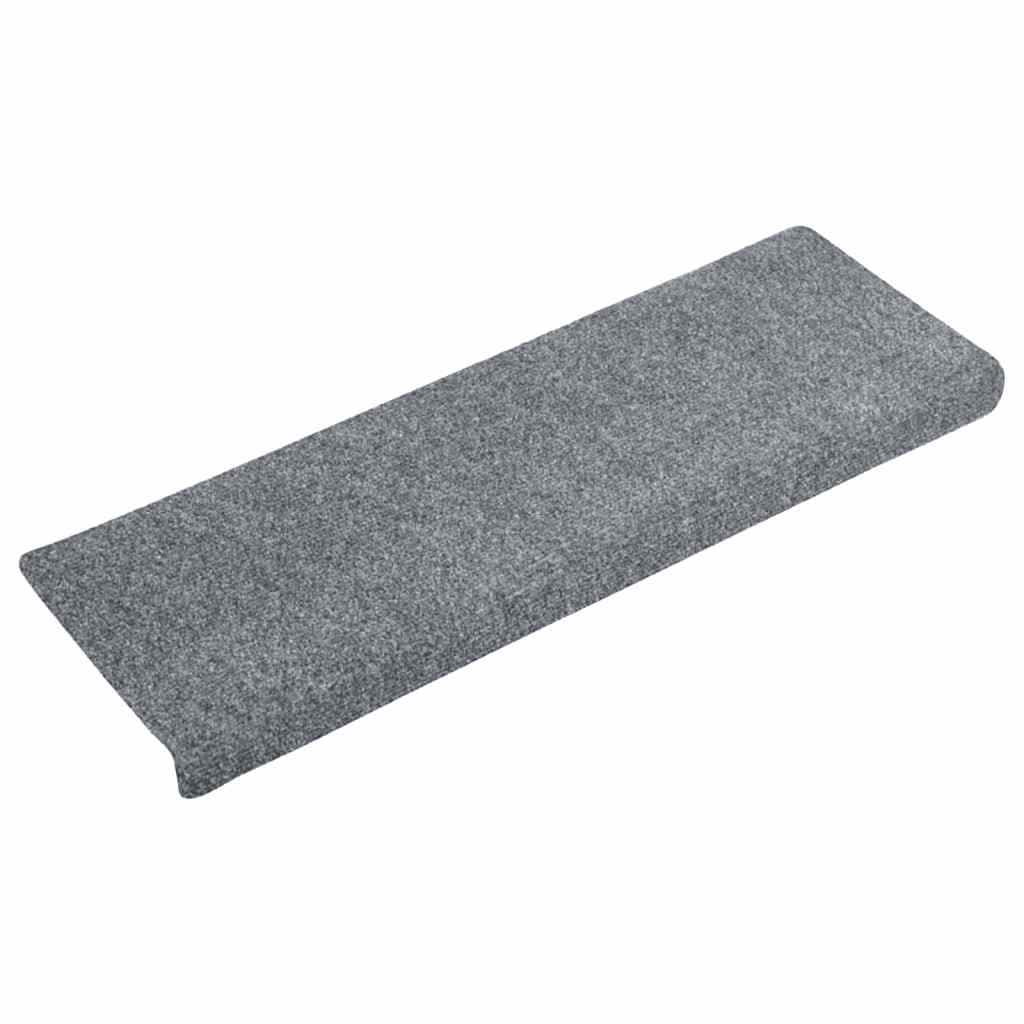 Stufenmatten Selbstklebend 15 Stk. 65x21x4 cm Hellgrau Rechteckiger Rand