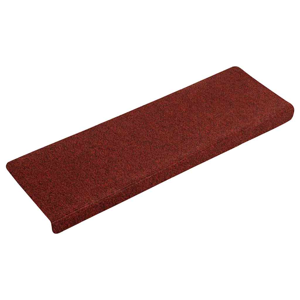 Stufenmatten Selbstklebend 15 Stk. 65x21x4 cm Bordeauxrot