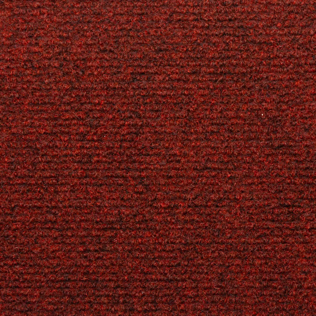 Stufenmatten Selbstklebend 15 Stk. 65x21x4 cm Bordeauxrot Rechteckiger Rand