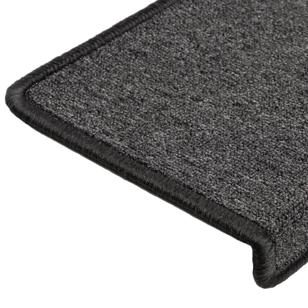 Stufenmatten 15 Stk. 65x21x4 cm Anthrazit Rechteckiger Rand