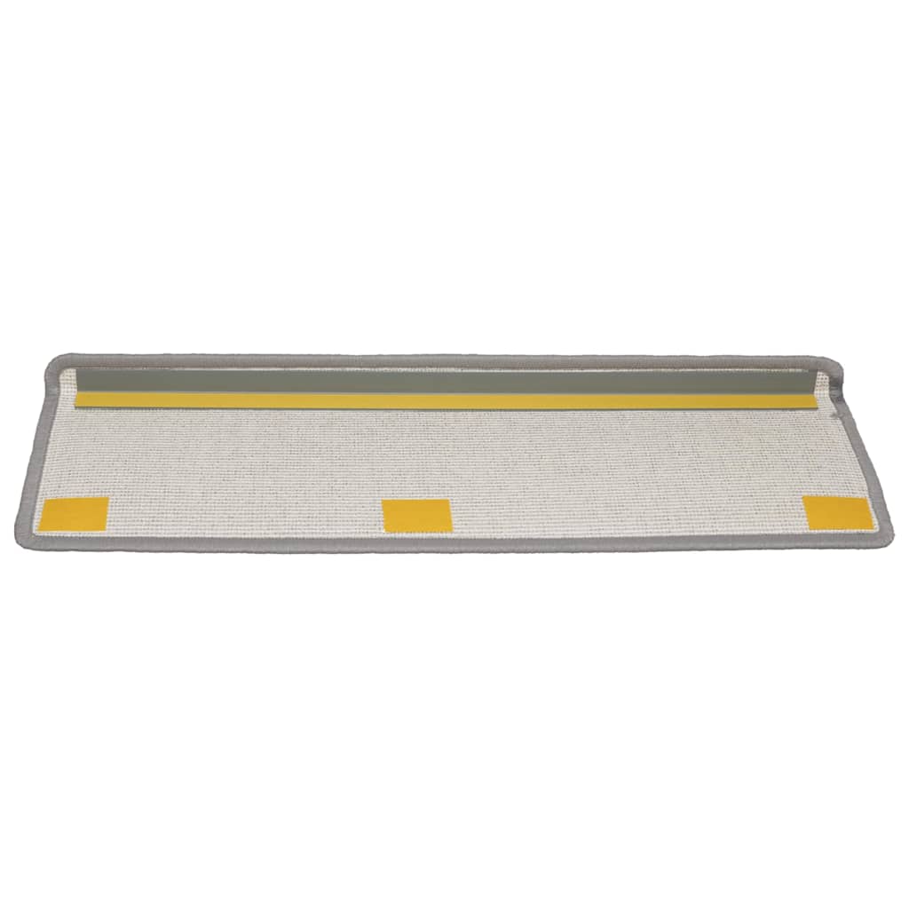 Stufenmatten 15 Stk. 65x21x4 cm Hellgrau Rechteckiger Rand