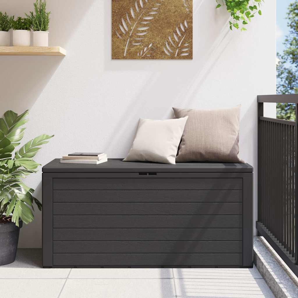 Gartenbox Anthrazit 116x44x55 cm