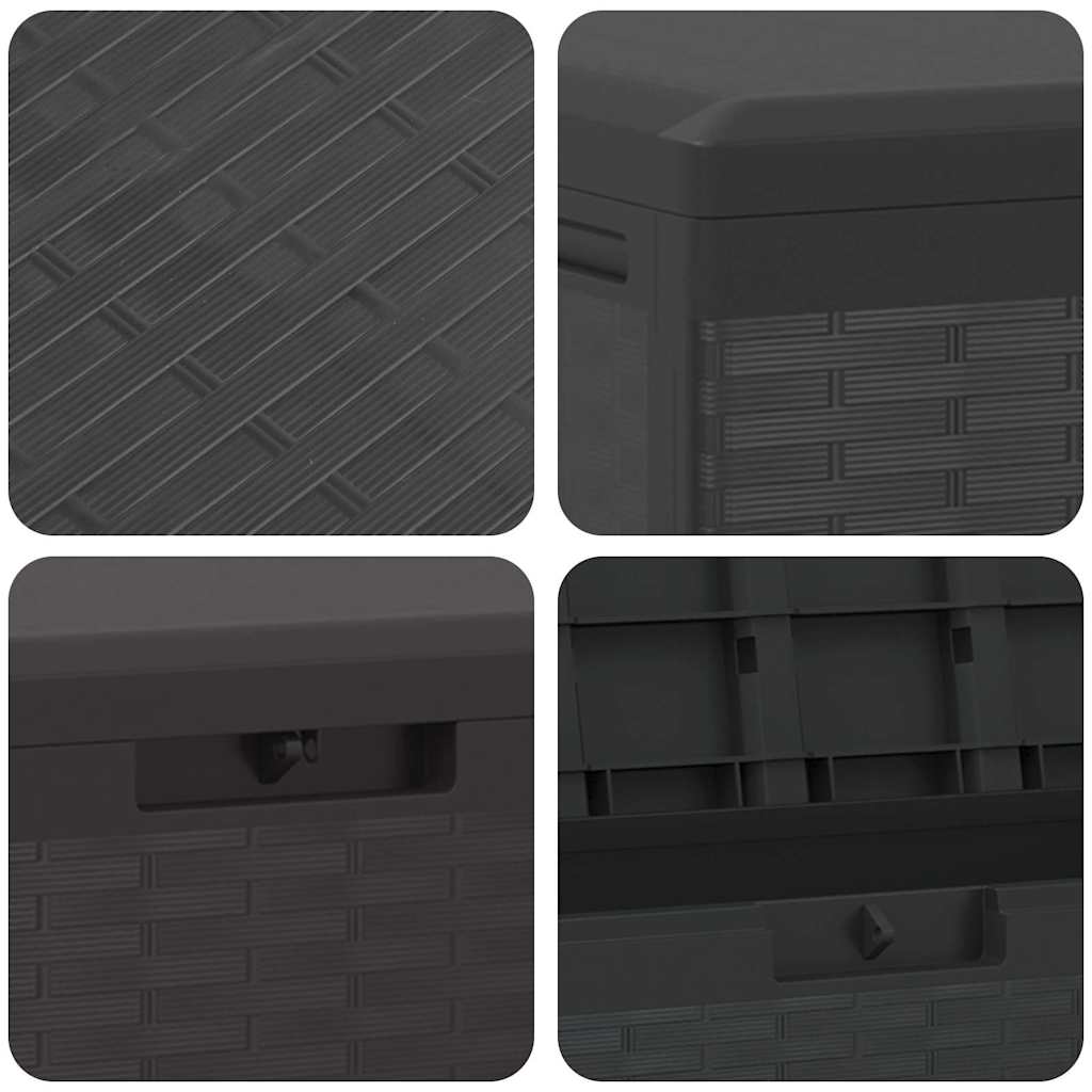 Gartenbox Anthrazit 114x47x60 cm