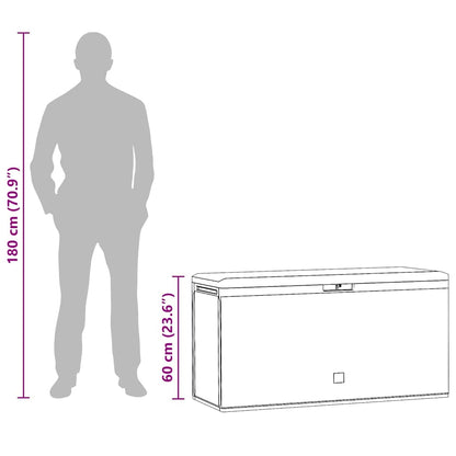 Gartenbox Anthrazit 114x47x60 cm