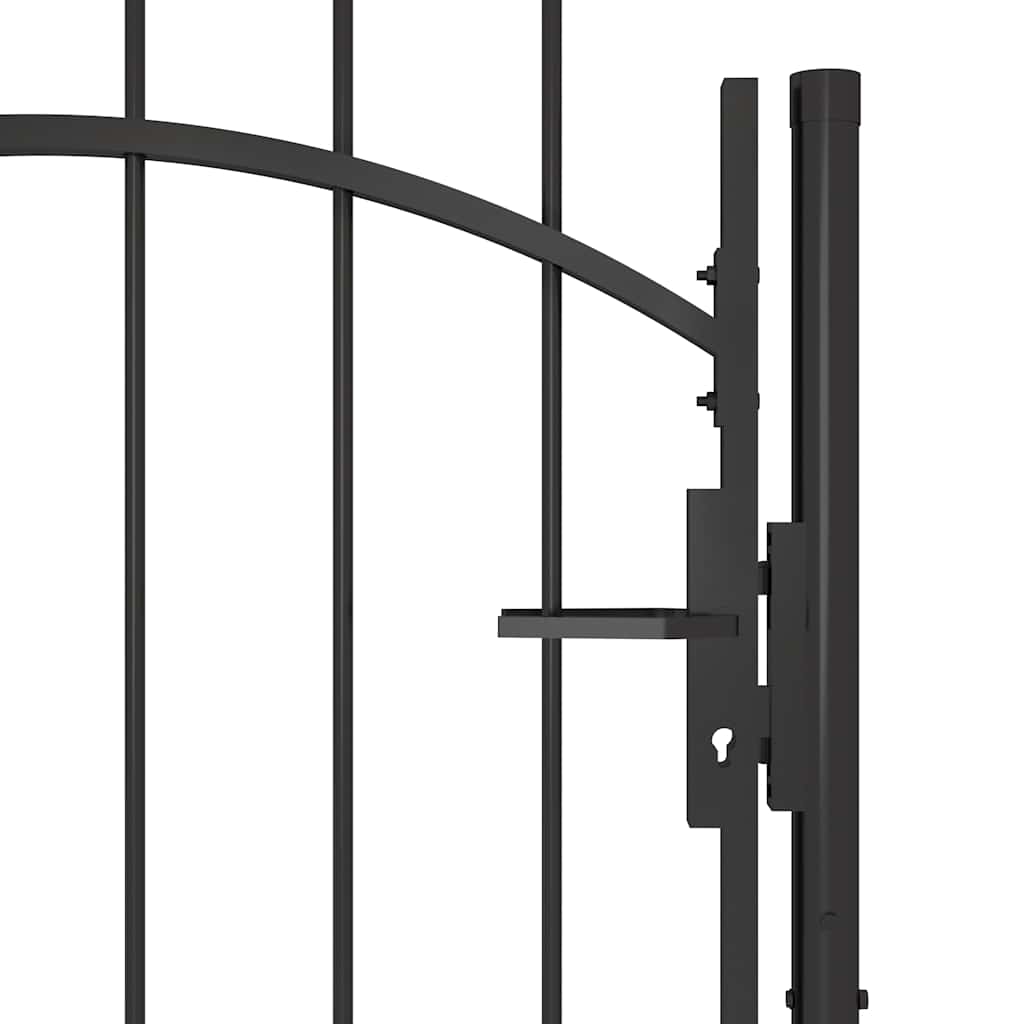 Gartentor Woerden Stahl 1x1,7 m Schwarz