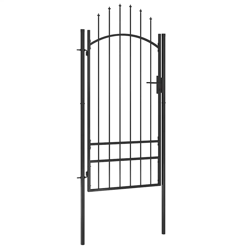 Gartentor Woerden Stahl 1x2 m Schwarz