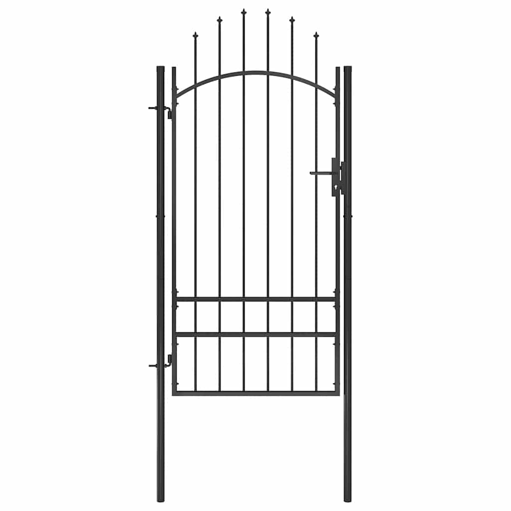 Gartentor Woerden Stahl 1x2 m Schwarz