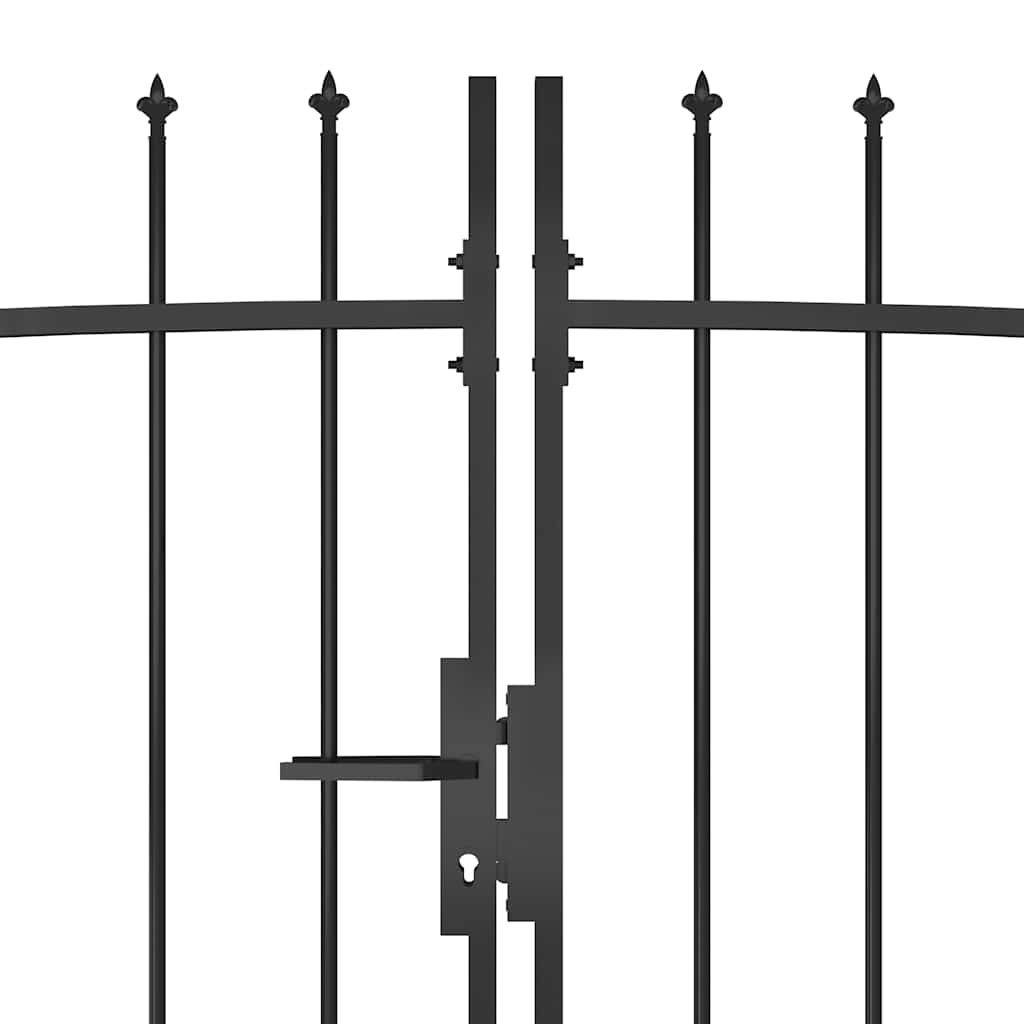 Gartentor Woerden mit Speerspitze 5 x 1,75 m Schwarz