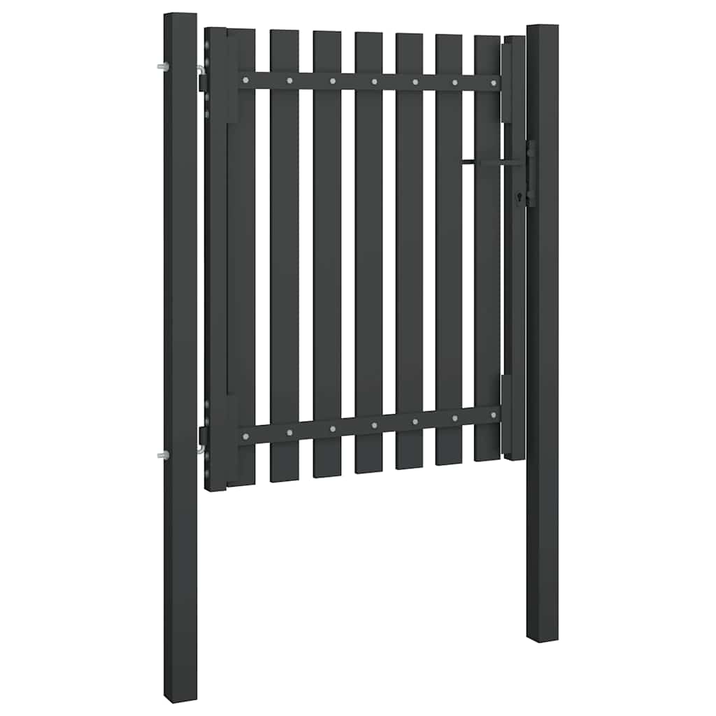 Gartentor aus Stahl 100 x 100 cm Anthrazit
