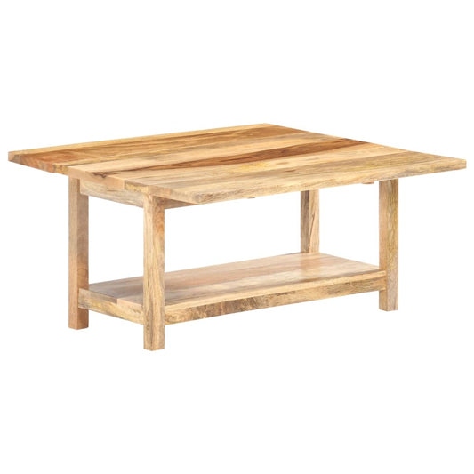 Ausziehbarer Couchtisch 90x(45-90)x45 cm Massivholz Mango