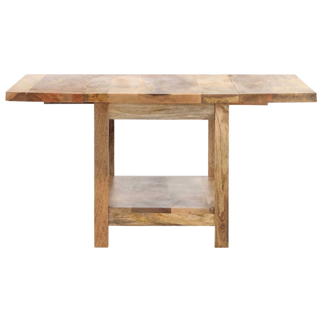 Ausziehbarer Couchtisch 90x(45-90)x45 cm Massivholz Mango