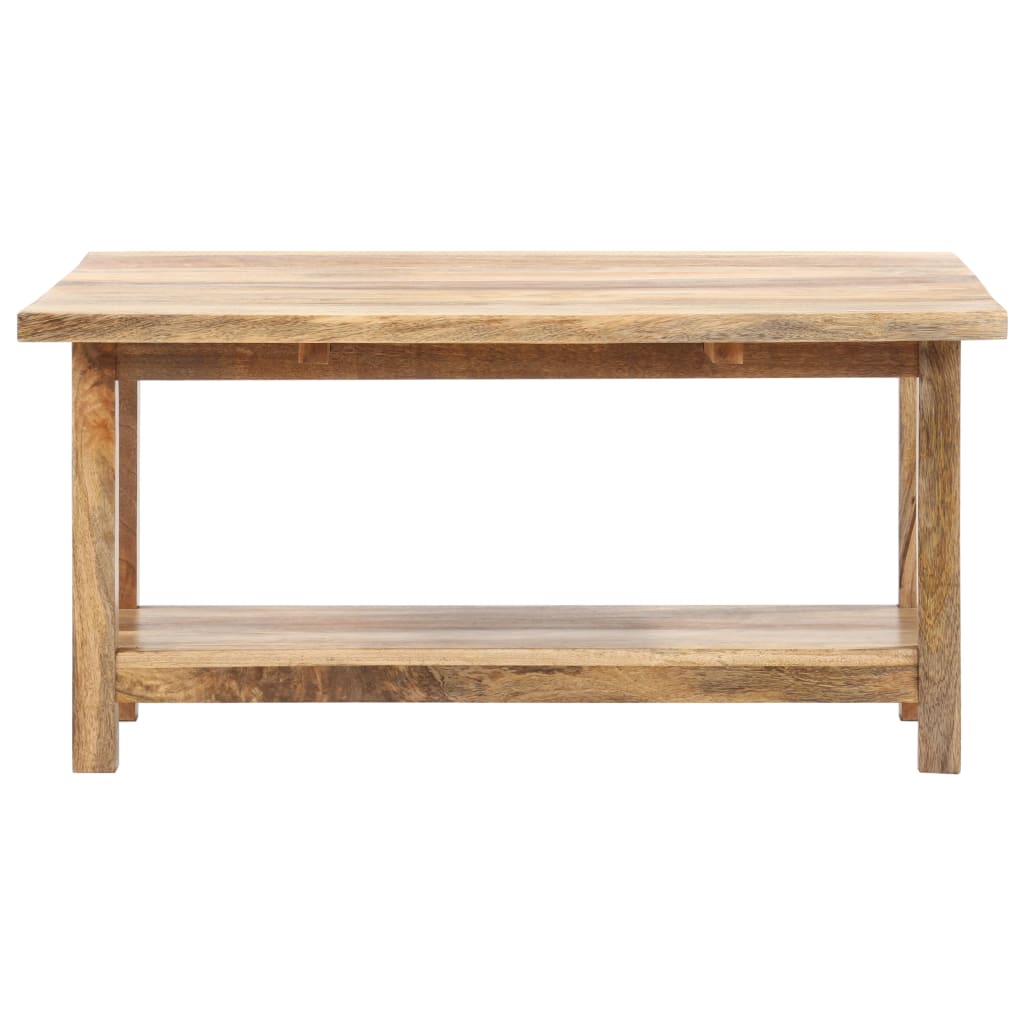 Ausziehbarer Couchtisch 90x(45-90)x45 cm Massivholz Mango