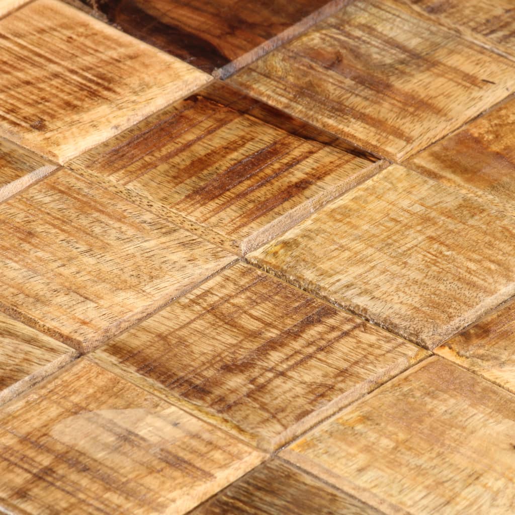 Coffee tables 2 pcs. in block design Rough solid mango wood