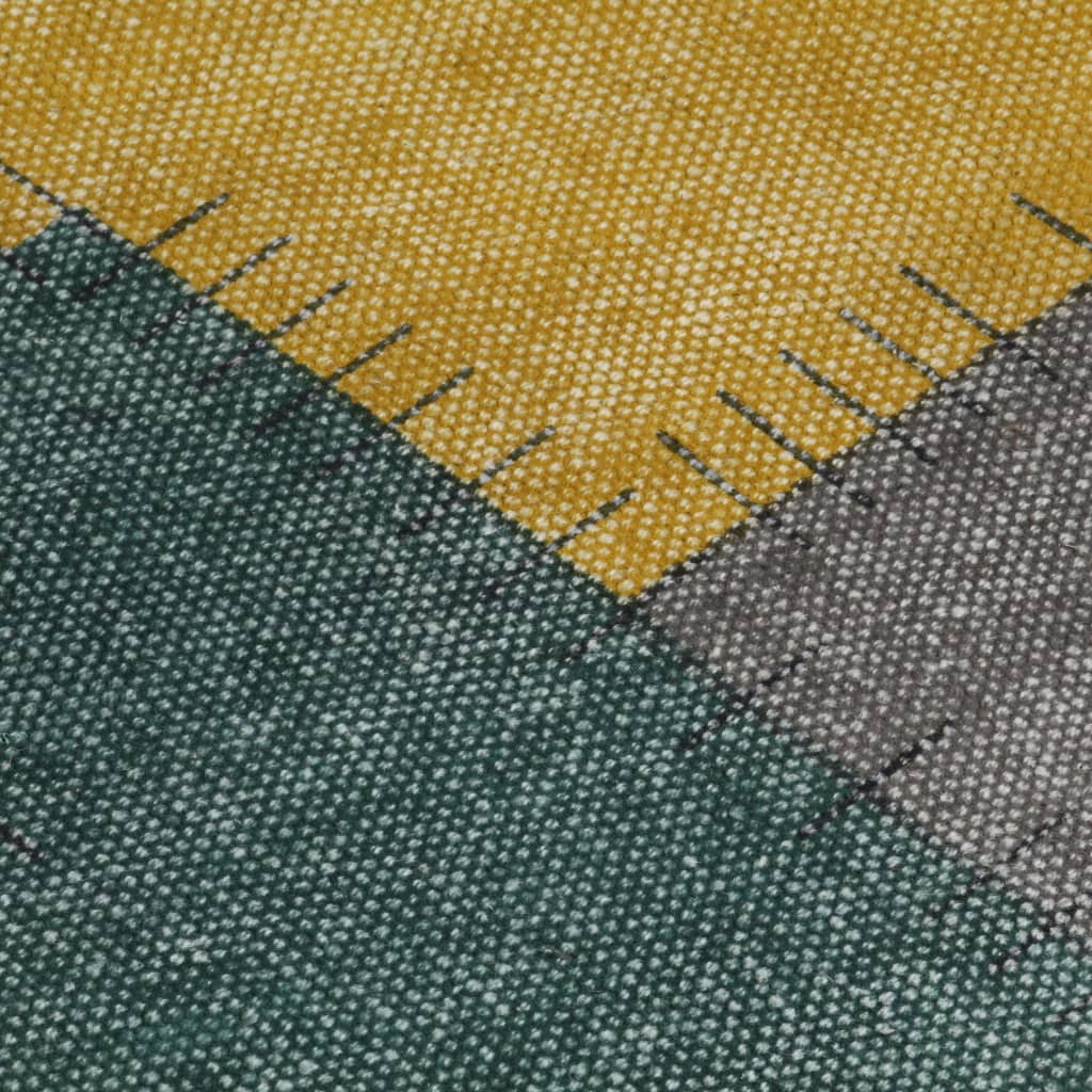 Kelim-Teppich Handgewebt Baumwolle 120×180 cm Bedruckt
