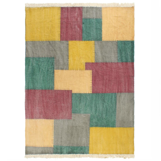 Kelim-Teppich Handgewebt Baumwolle 160×230 cm Bedruckt