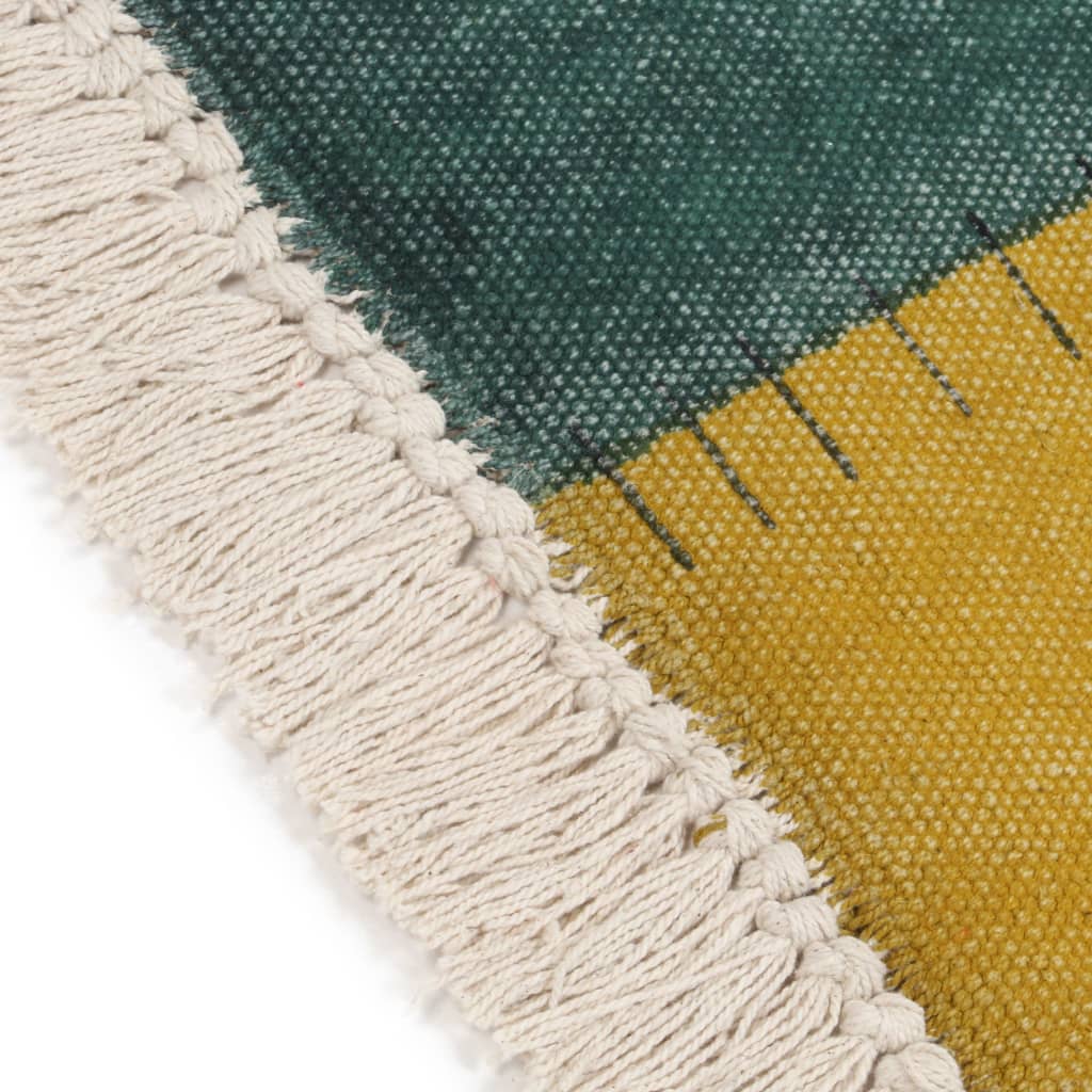 Kelim-Teppich Handgewebt Baumwolle 160×230 cm Bedruckt