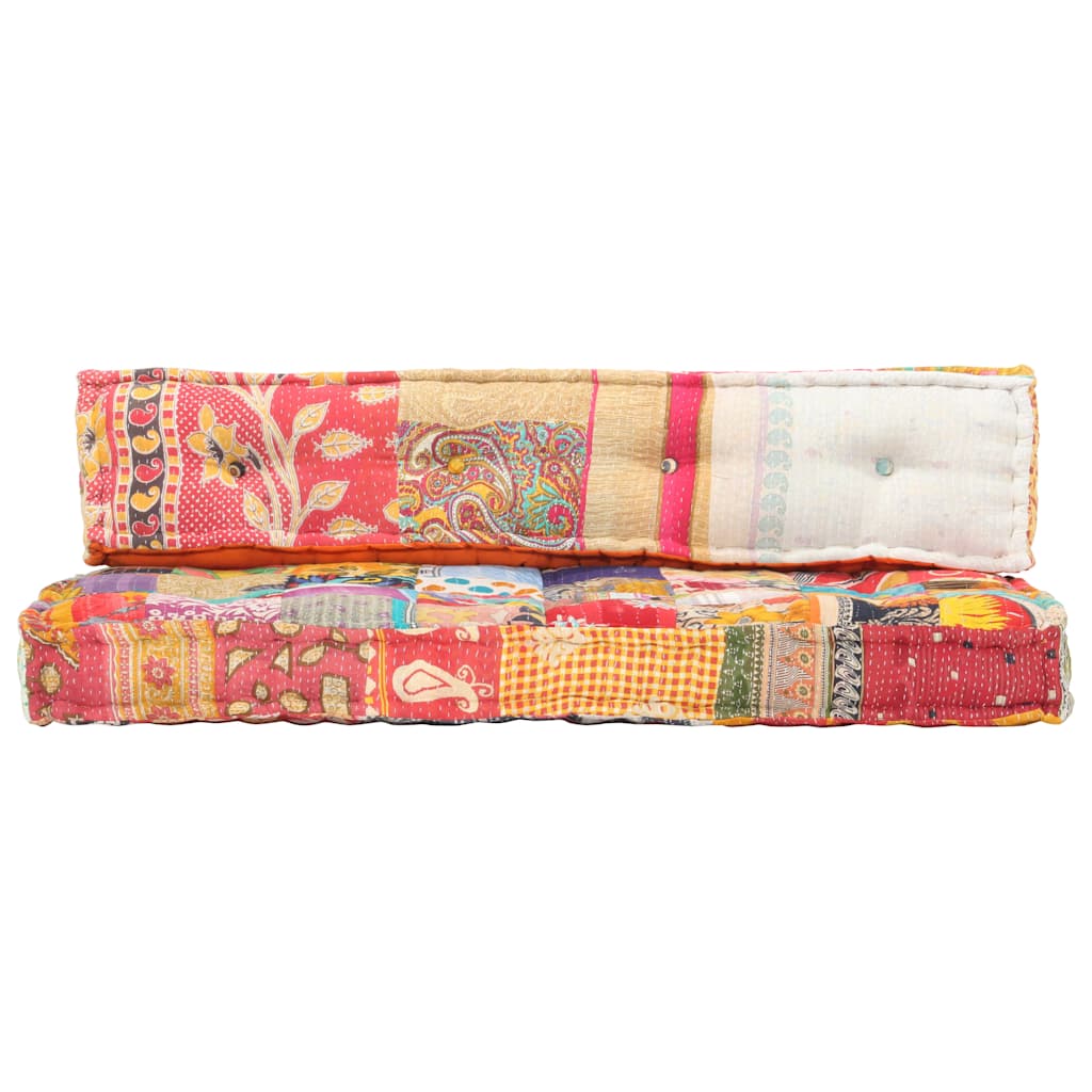 Palettensofa-Auflage Mehrfarbig Stoff Patchwork