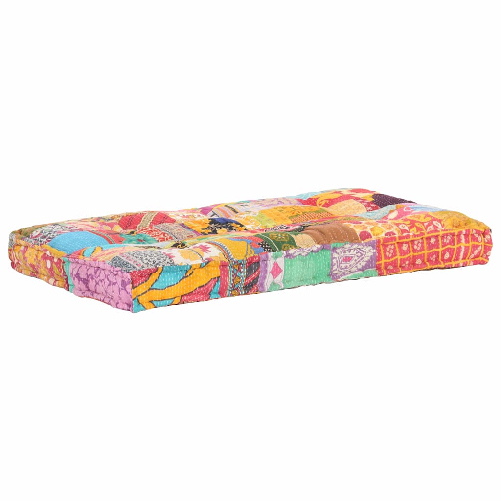 Palettensofa-Auflage Mehrfarbig Stoff Patchwork