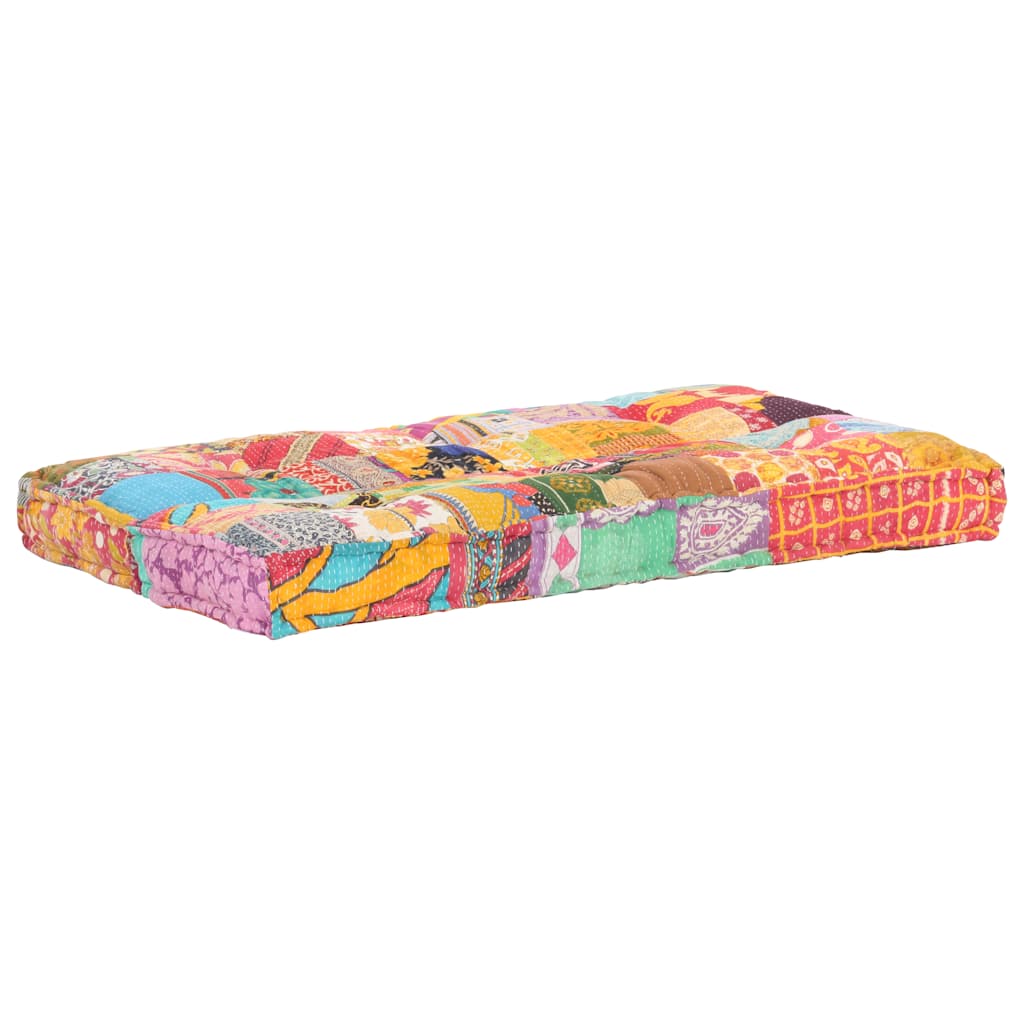 Palettensofa-Auflage Mehrfarbig Stoff Patchwork