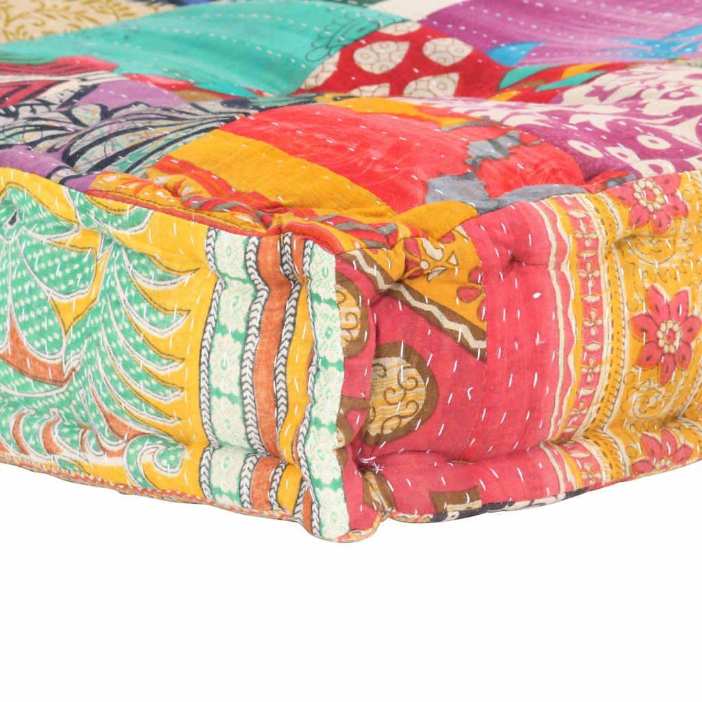 Palettensofa-Auflage Mehrfarbig Stoff Patchwork