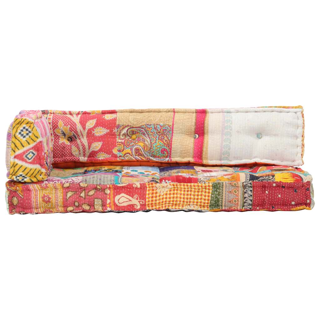 Palettensofa-Auflage Mehrfarbig Stoff Patchwork