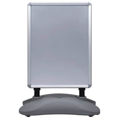 A1-Plakatständer Wasserbefüllbar Grau Aluminiumlegierung