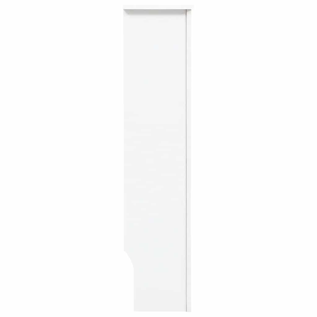 Heizkörperverkleidungen 2 Stk. Weiß 112 x 19 x 81,5 cm MDF