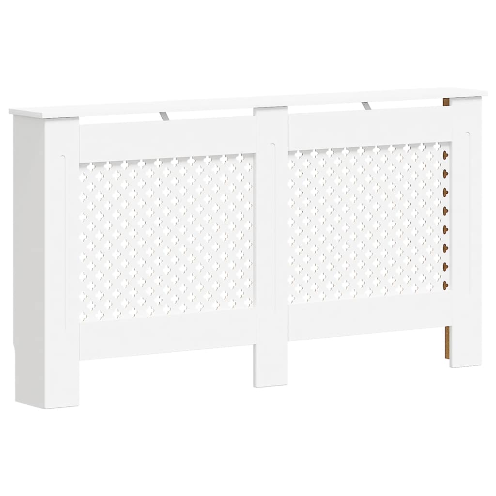 Heizkörperverkleidungen 2 Stk. Weiß 152 x 19 x 81,5 cm MDF