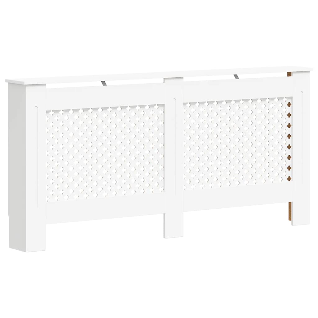 Heizkörperverkleidungen 2 Stk. Weiß 172×19×81,5 cm MDF