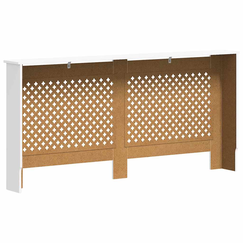 Heizkörperverkleidungen 2 Stk. Weiß 172×19×81,5 cm MDF