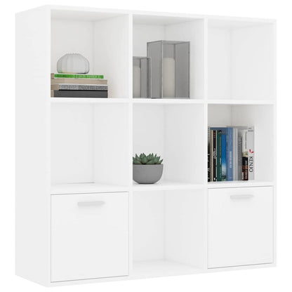 Bücherregal Weiß 98x30x98 cm Holzwerkstoff