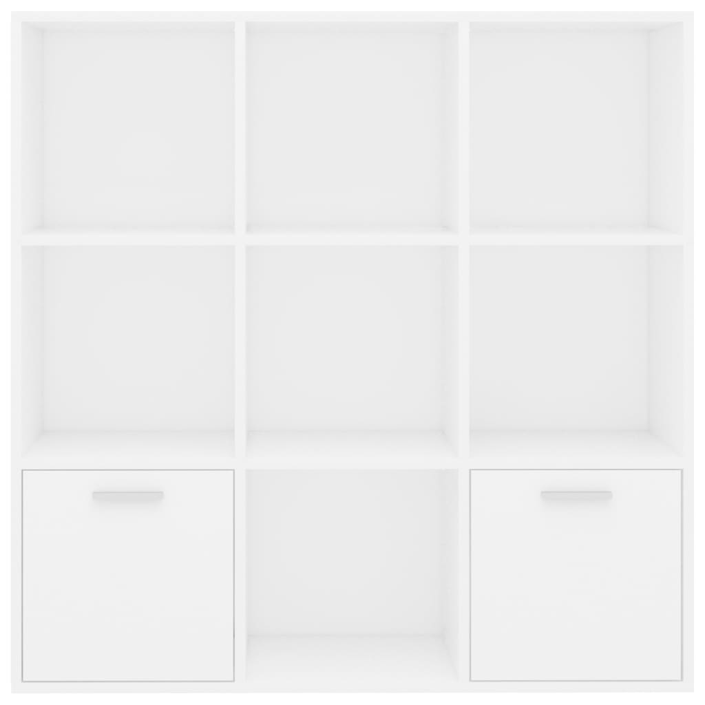 Bibliothèque blanche 98x30x98 cm matière bois