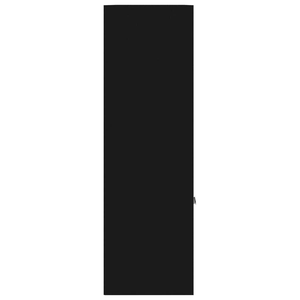 Bookshelf Black 98x30x98 cm Wood Material