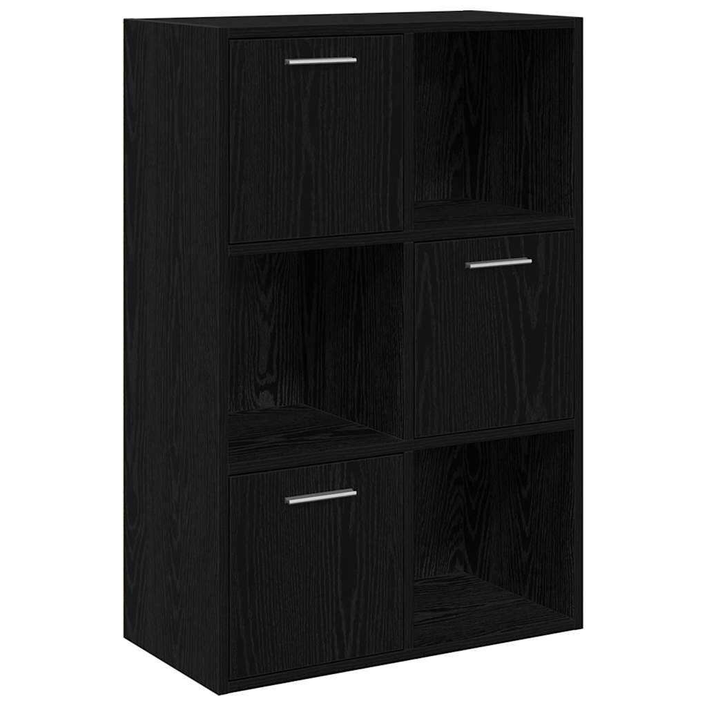 Armoire de rangement noir 60x29,5x90 cm en bois